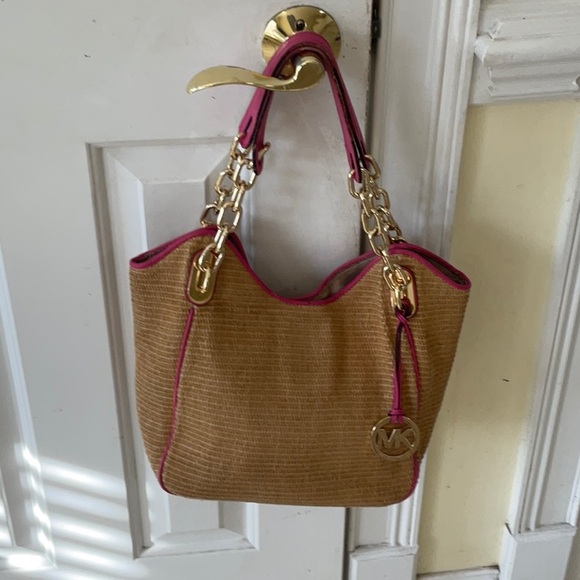 Michael Kors Handbags - Michael KorsStylish Tan and Pink Women's Bag